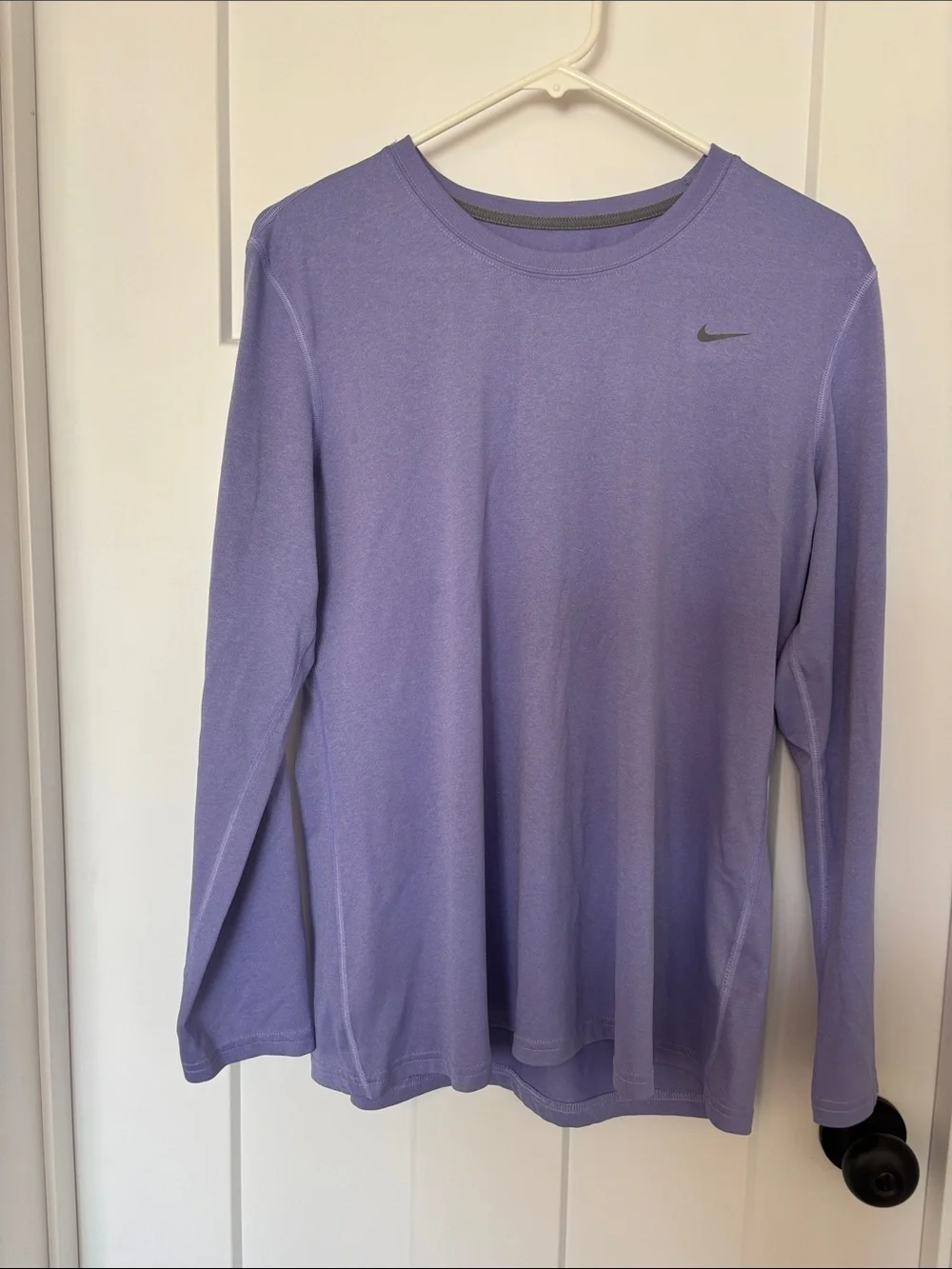 Nike Dri-Fit Women’s Long-Sleeve Performance Tee — Lavender